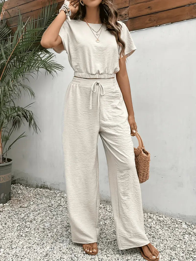 Sophia - Damen Leinen-Set für den Alltag